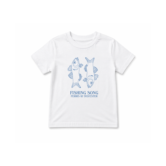 KIDS FISHING SONG T-SHIRT (WHITE)