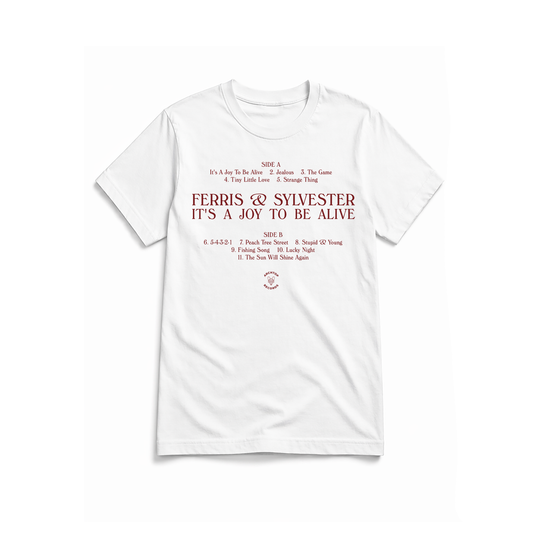 THE TRACK-LIST T-SHIRT (WHITE)
